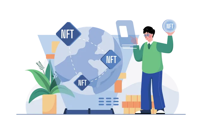 NFT-Investition  Illustration