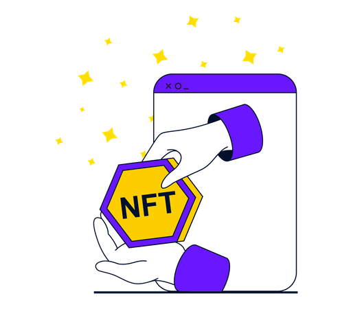 NFT-Investition  Illustration