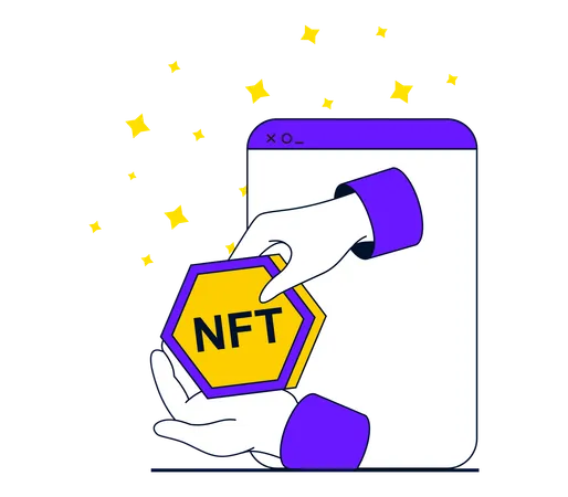 NFT-Investition  Illustration