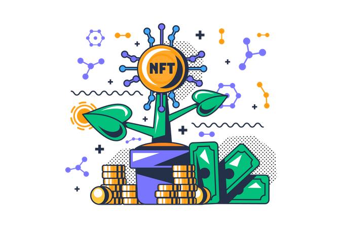 NFT investment Illustration