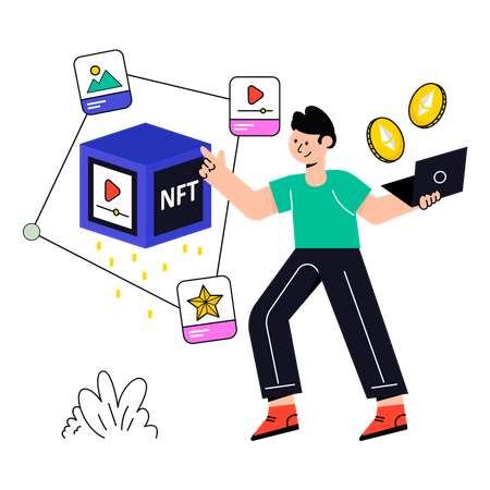 Nft investment  Illustration