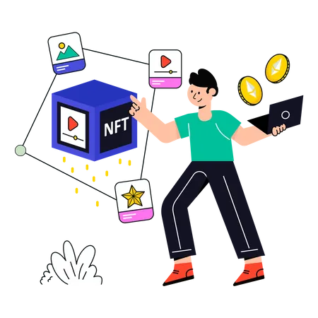 Nft investment  Illustration