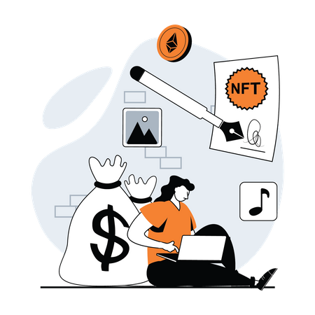 Nft investor  Illustration