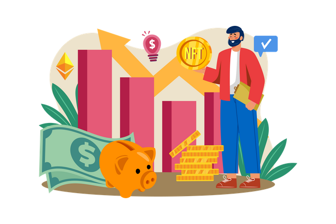 NFT investor  Illustration