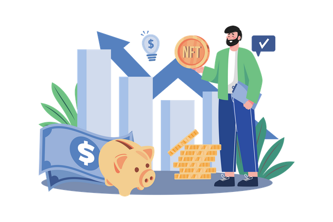 NFT investor  Illustration