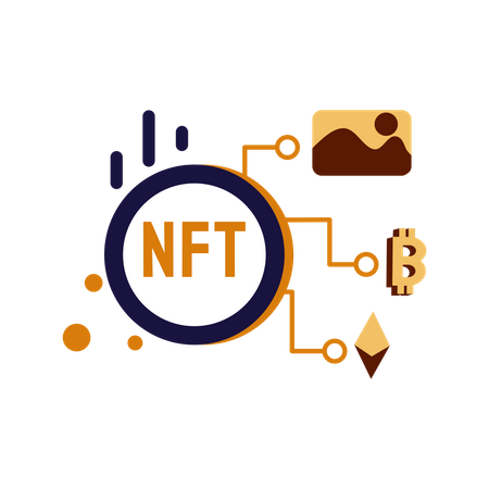 NFT-Krypto  Illustration