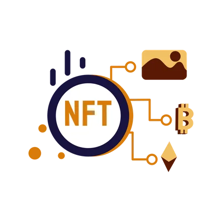 NFT-Krypto  Illustration