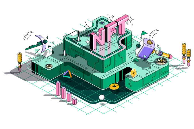 Marché NFT  Illustration