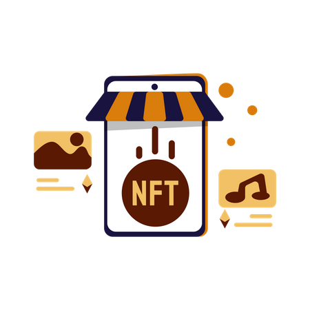 Marché NFT  Illustration