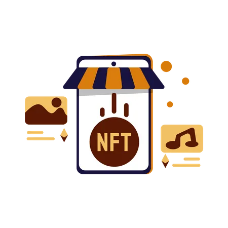 Marché NFT  Illustration