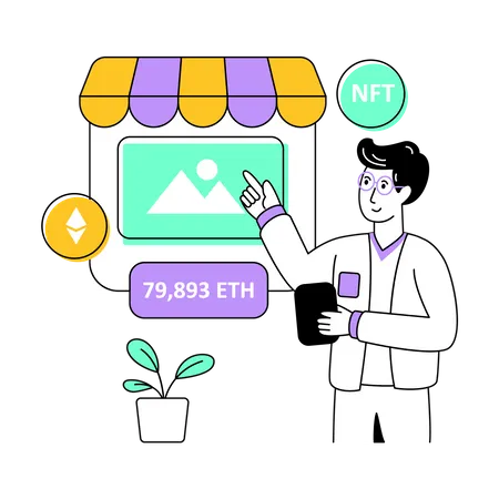 Marché NFT  Illustration