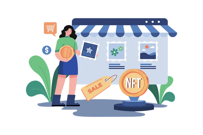 Marché NFT  Illustration