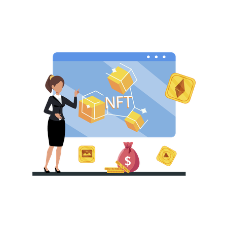 NFT Market  Illustration