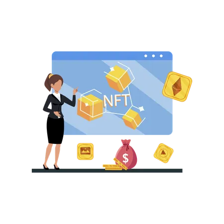 NFT Market  Illustration