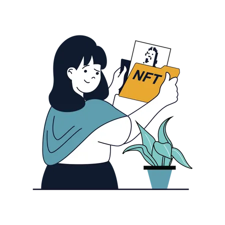 Nft marketplace  Illustration