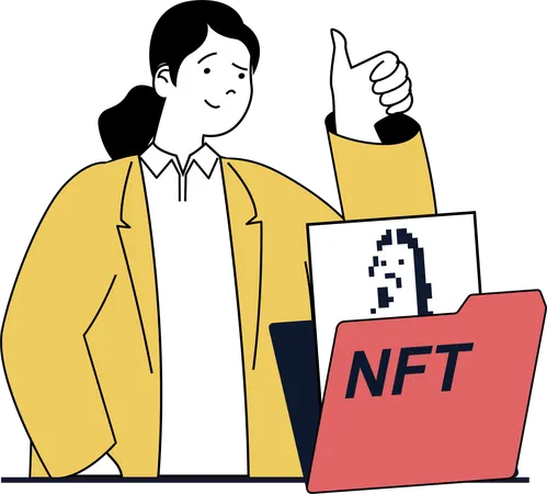 Nft marketplace  Illustration