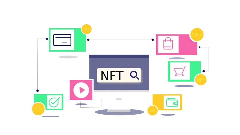 Nft Marketplace  Illustration