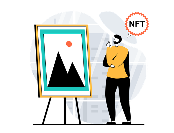 Nft marketplace  Illustration