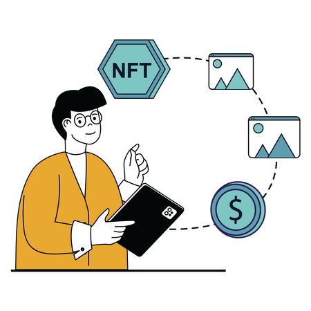 Nft marketplace  일러스트레이션
