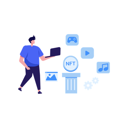 NFT Marketplace  일러스트레이션