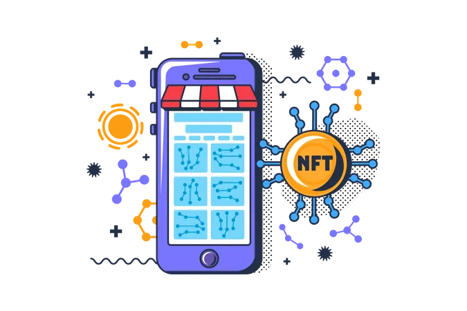 NFT-Markt  Illustration