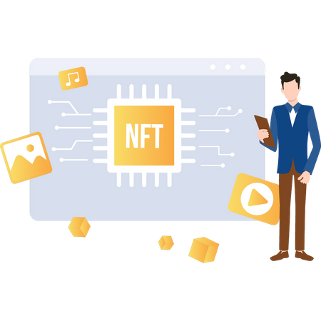 NFT network  Illustration