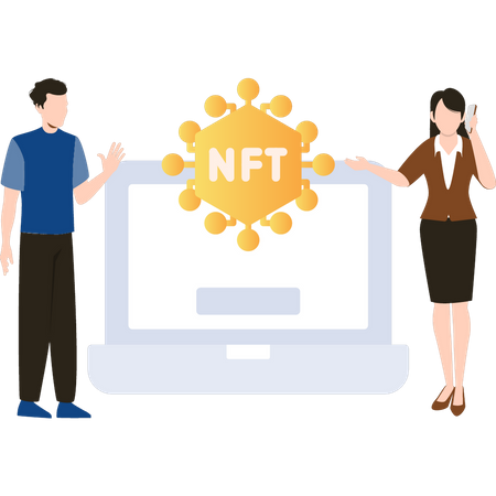 NFT-Netzwerk  Illustration