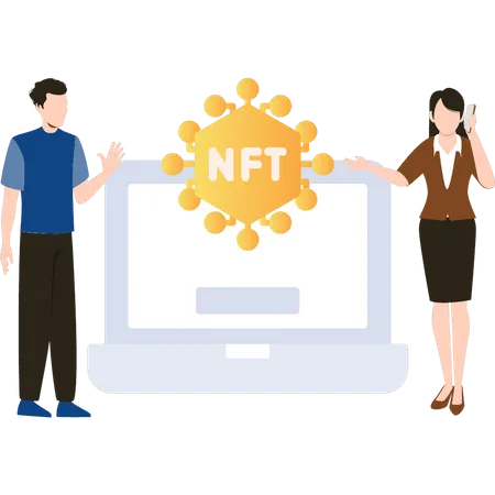 NFT-Netzwerk  Illustration