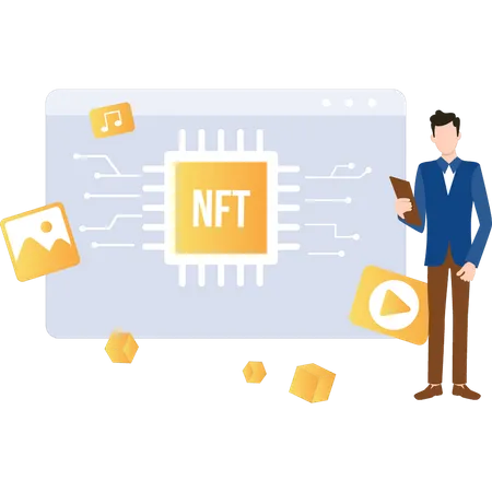 NFT-Netzwerk  Illustration