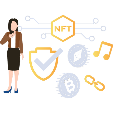 NFT-Netzwerk  Illustration