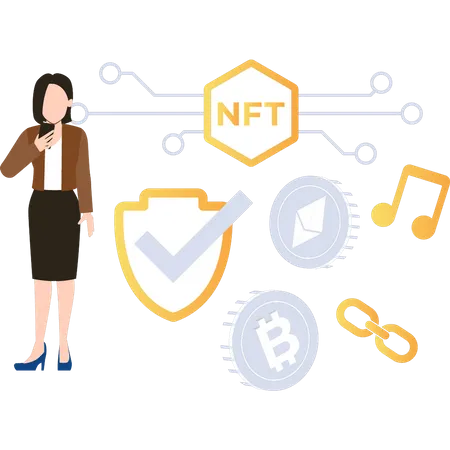 NFT-Netzwerk  Illustration