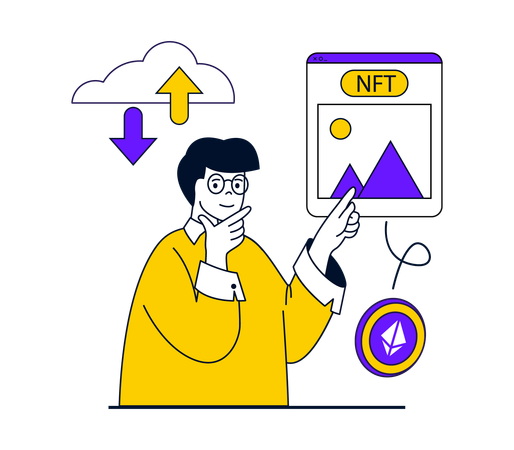 NFT-Netzwerk  Illustration