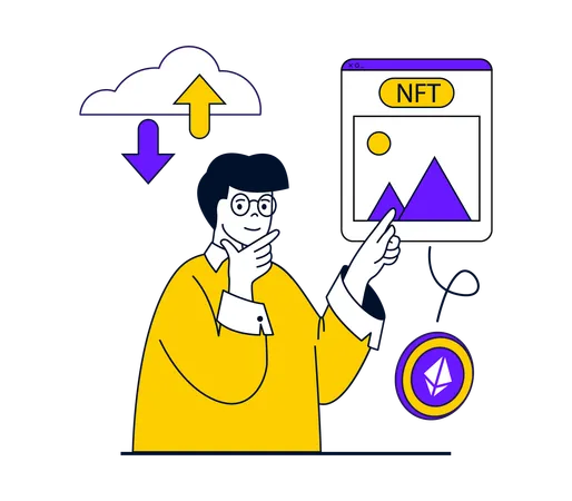 NFT-Netzwerk  Illustration