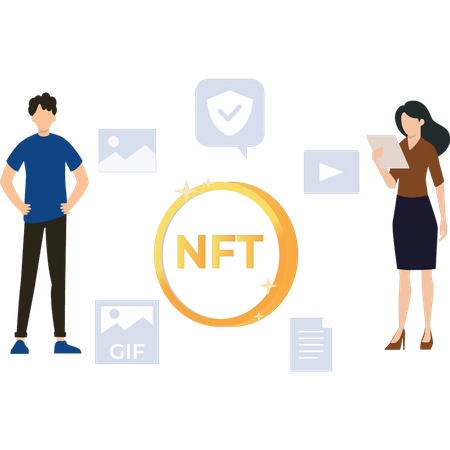 NFT-Ökosystem  Illustration