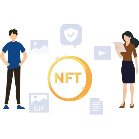 NFT-Ökosystem  Illustration