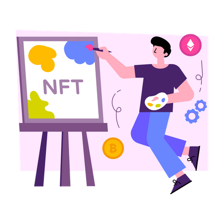 Nft Painting  Illustration