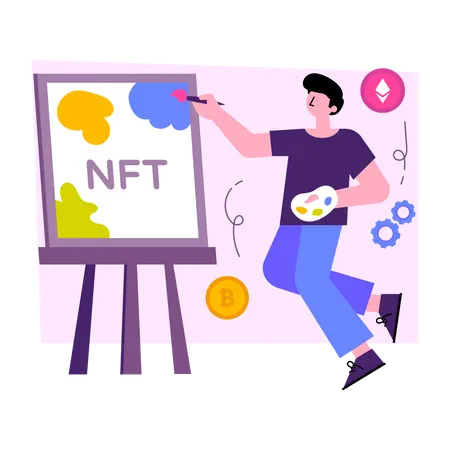 Nft Painting  Illustration