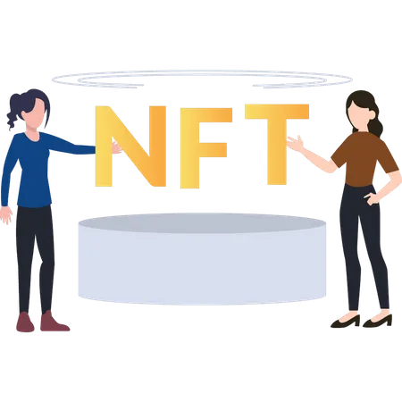 NFT platform  Illustration