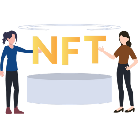 NFT platform  Illustration