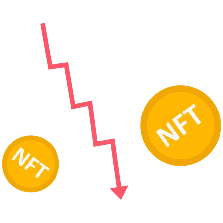 El precio de NFT se está desplomando  Ilustración