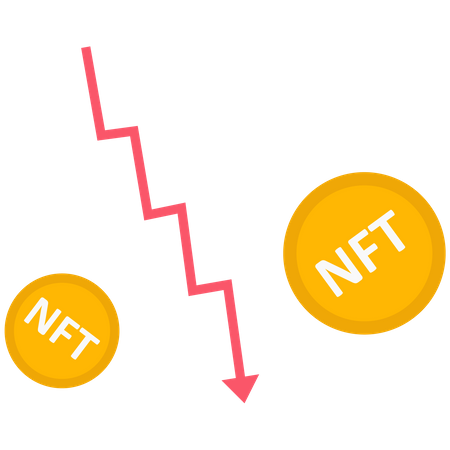 O preço do NFT está caindo  Ilustração