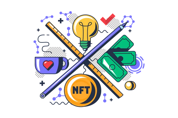 NFT-Projektmanagement  Illustration