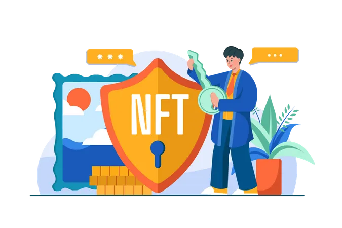 NFT Protection Illustration