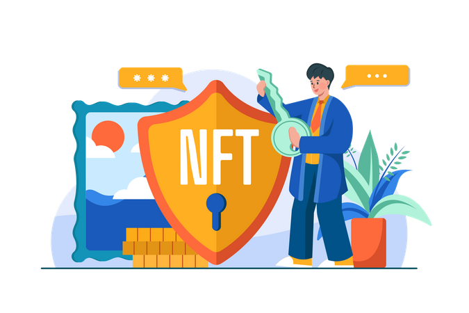 NFT Protection  Illustration