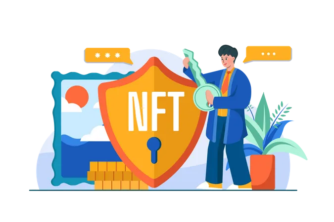 NFT Protection  Illustration