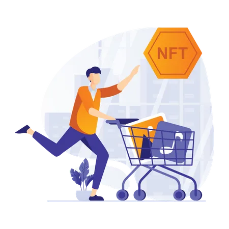 NFT Purchase  Illustration