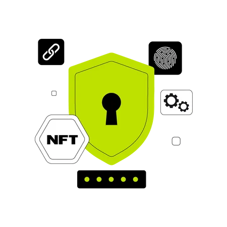 Sécurité nft  Illustration