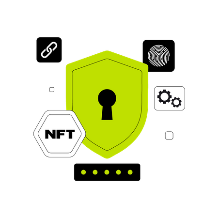 NFT Security  イラスト