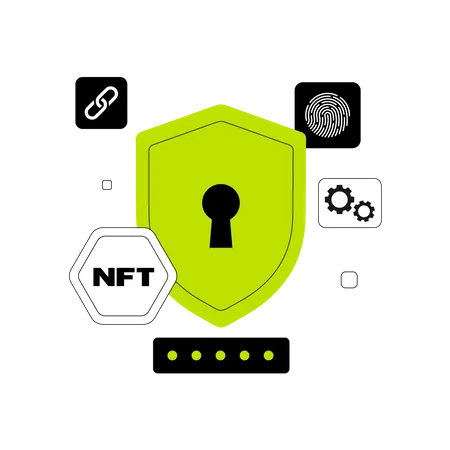 NFT Security  イラスト