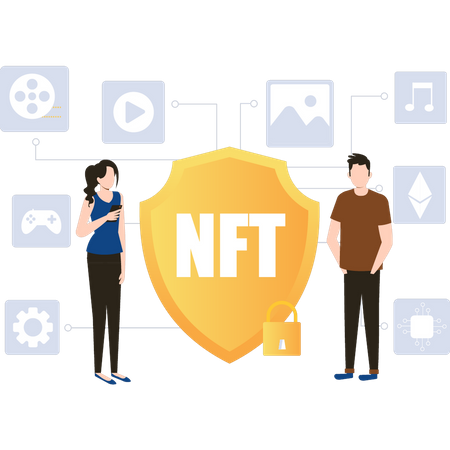 NFT security  Illustration